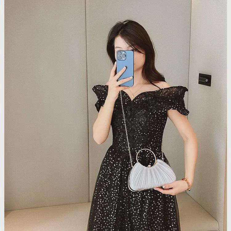 Elegant Pleated Evening Clutch for Women