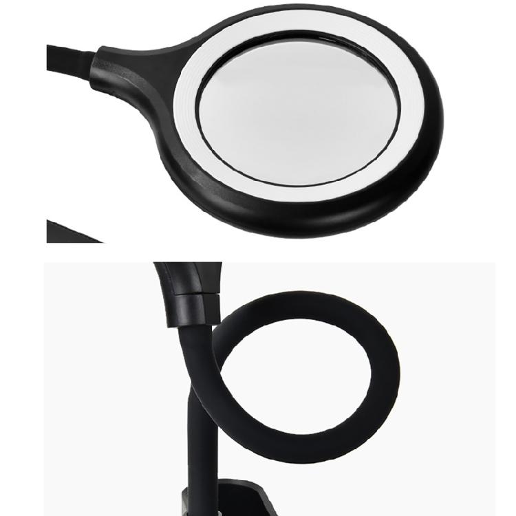 USB Charging 5 Times Zoom Magnifying Tool With Selectable Light Tone For Detailed Work Crafts Reading Elderly Artisans