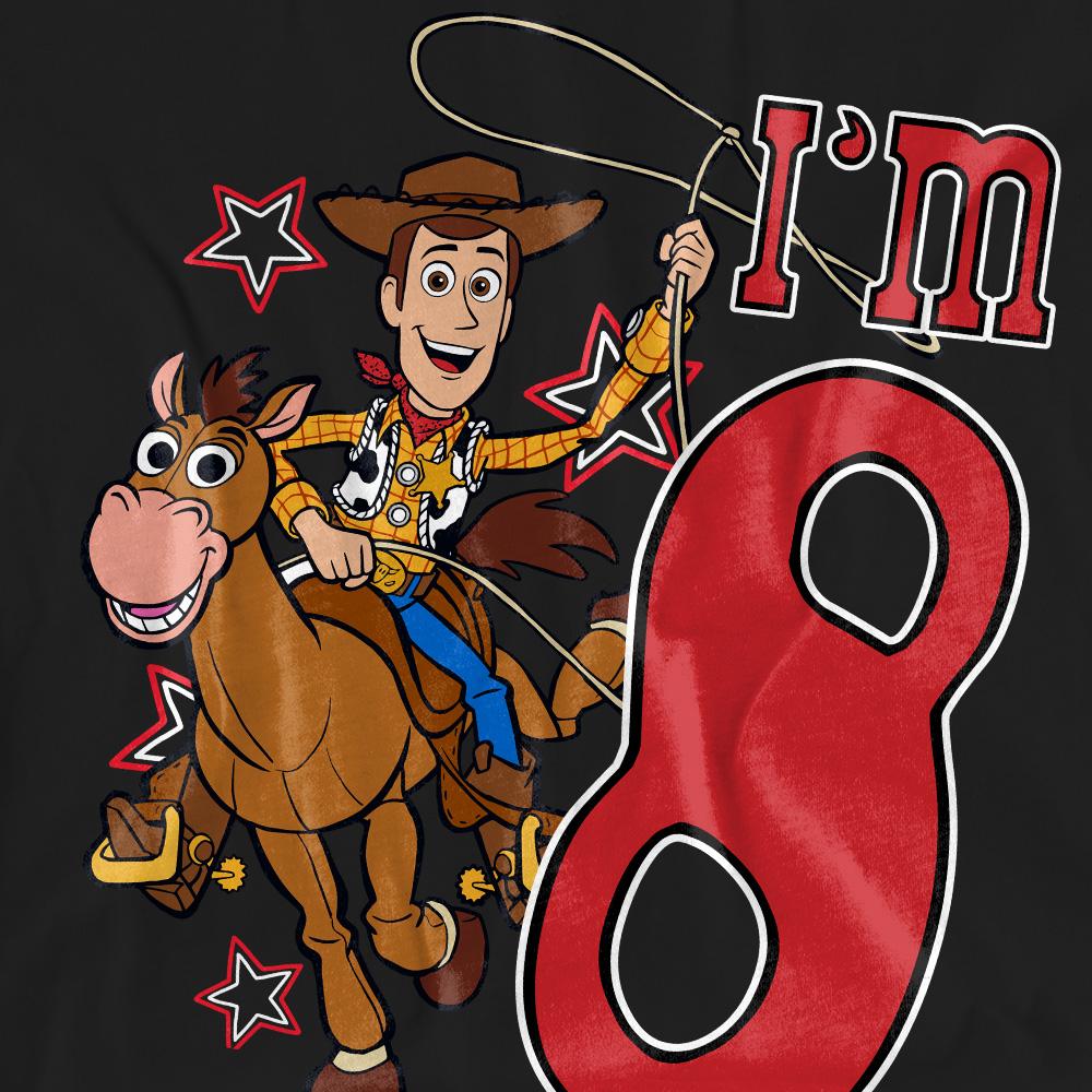 Toy Story Unisex Adult IÂ´m 8 Woody Birthday T-Shirt
