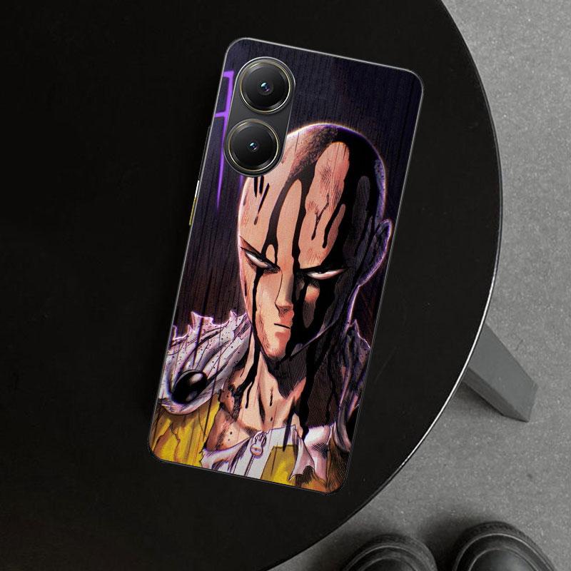 One P-Punch-Man Saitama King Phone Case Cover for Xiaomi Poco X6 X5 X7 Pro F7 Ultra Redmi 15C 15 13C 13 12C 12 10C 10 10A 9C 9A