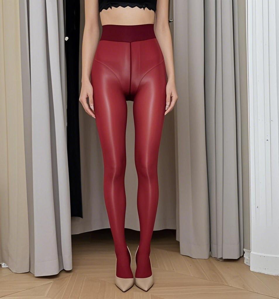Women'S High Waist Pantyhose Glossy Reflective Ultra-Thin 8D Silk Stockings Horse Oil Socks Smooth Shiny Women'S Leggings Socks