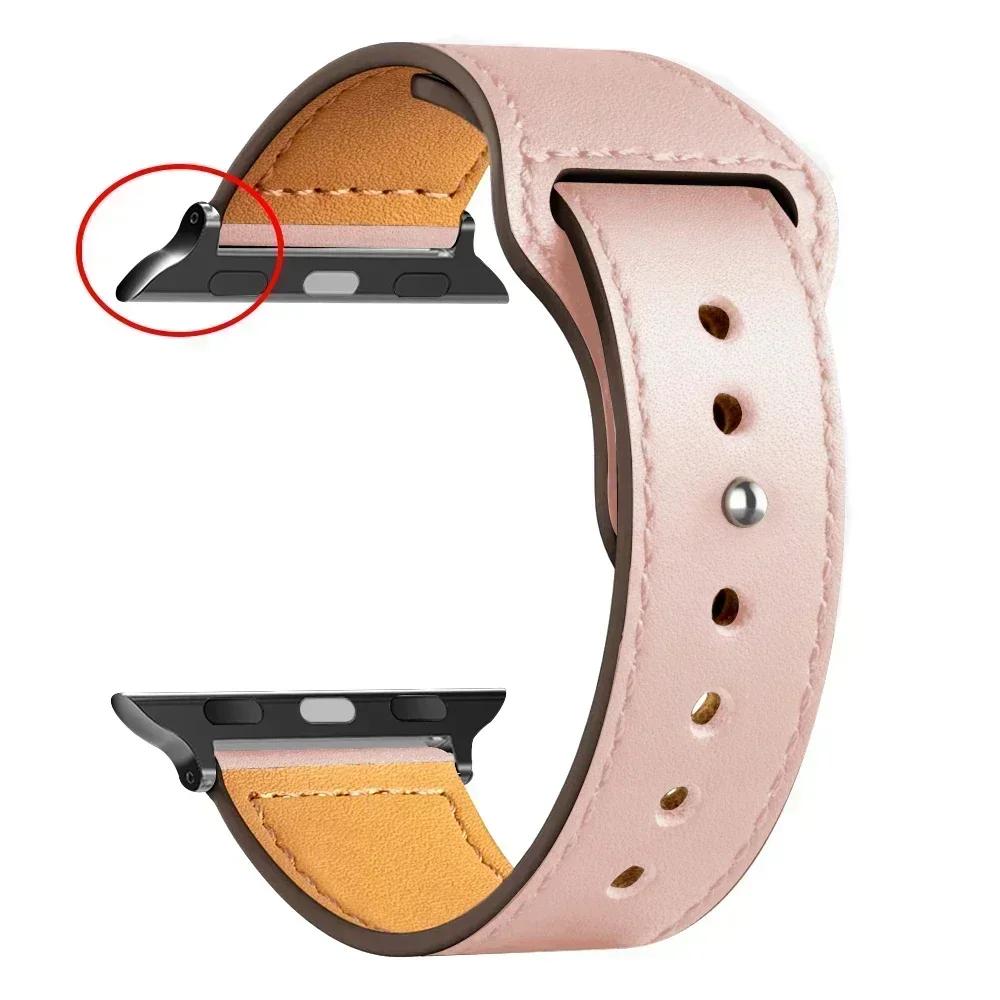 Sport Loop Leather Band For Watch Straps 41mm/45mm 42mm 46mm 40-44mm Bracelet iWatch Series 10 9 8 7 4 5 6 Se Ultra 2 49mm