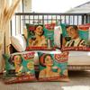Retro Cafe Cushion Cover Soft Plush Throw Pillow Cover DoubleSided Decorative Cushion Case Sofa Bedroom Home Decor