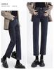 2025 Spring Women's High-Waist Black Slimming Petite Cigarette Jeans