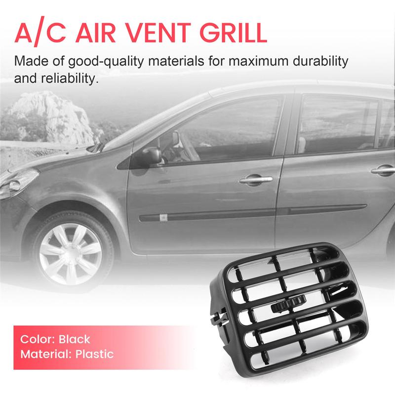 1 paio di prese d'aria per console centrale auto per Renault Clio II 1998-2001/THALIA I 2001-2006 griglia di aspirazione getto d'aria 7702258375