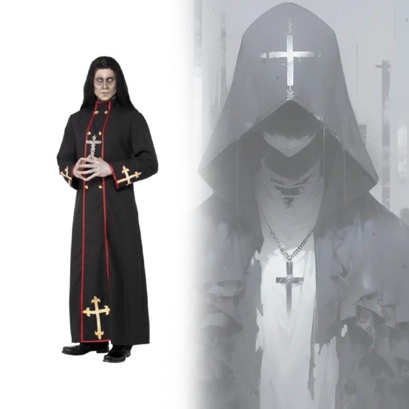 Costume Cloak Pastor Men Women Made  Cosplay Events Costume Legends Of Robe Evil