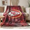 kansas city chiefs Soft and comfortable flannel Suitable for sofas living rooms outdoor camping travel and also makes a great anniversary gif