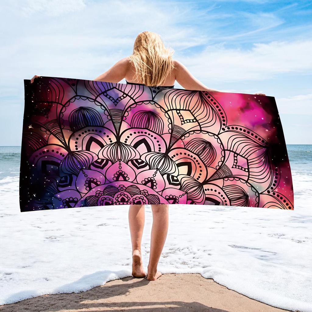 70x140 Microfiber Custom Printed Beach Towel - Absorbent & In Stock