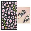 Embossed Flower Nail Sticker Self-adhesive 5D Art Embossed Nail Stickers Flower