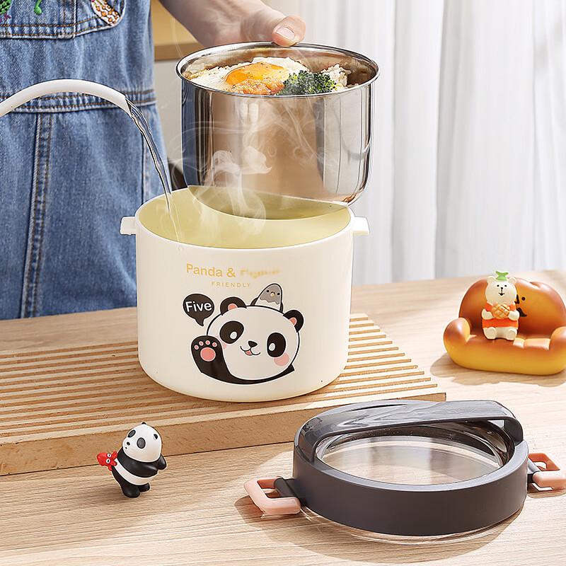 Star Orange 900ML Stainless Steel Round Lunch Box