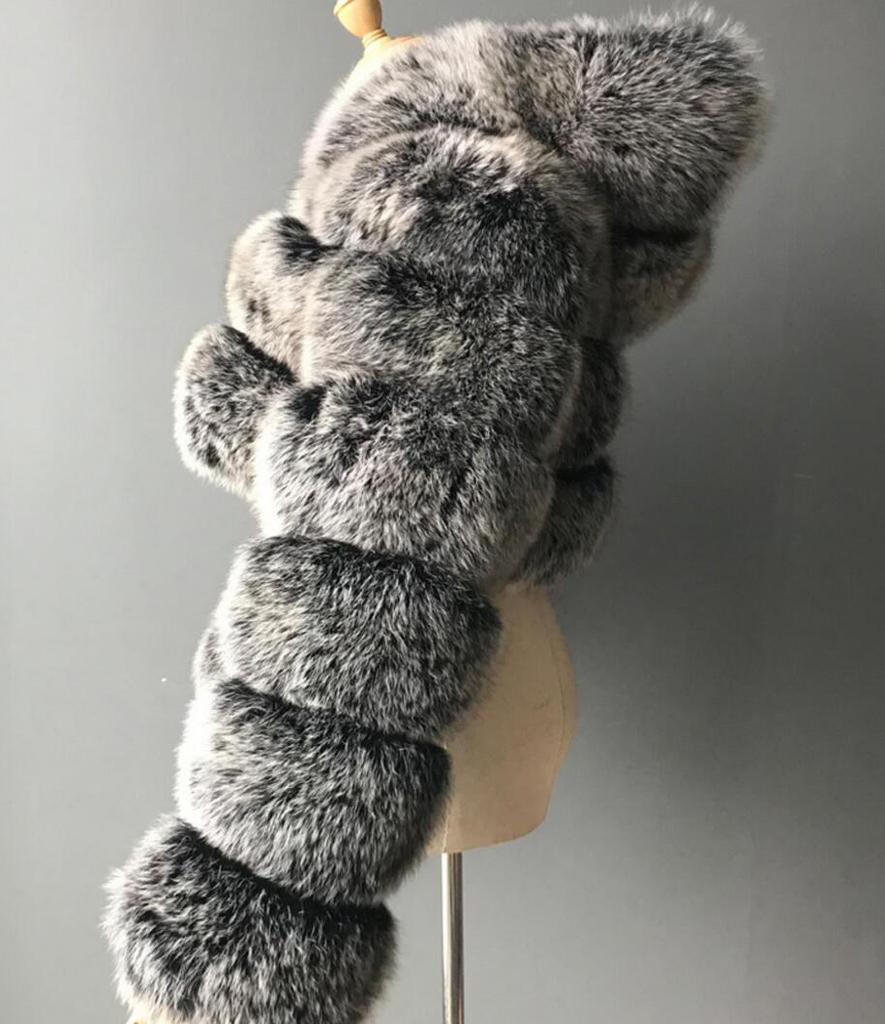 Furry Cropped Faux Fur Coats Bundy Dámske Fluffy Top Coat Krátke zimné kožušinové kabátiky s kapucňou
