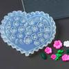 Herzförmige Silikonformen für 3D Gel Nail Art Kirschblüten-Design Wiederverwendbare DIY Nagel-Charms Zubehör