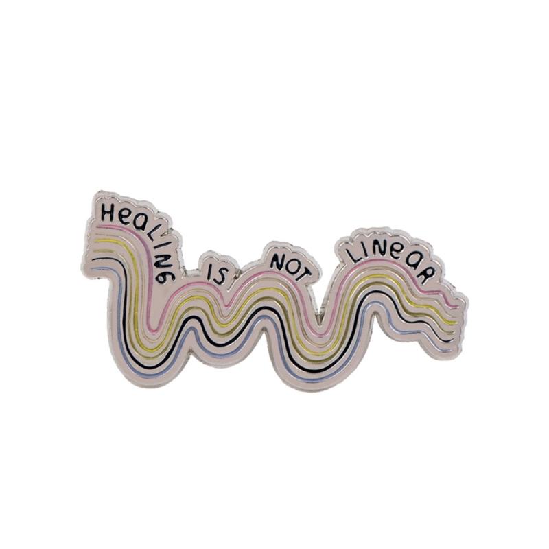 

Creative Cartoon Metal Badge With Funny Quotes Unique Design Badge For Fashion Accessories And Personal Style 1