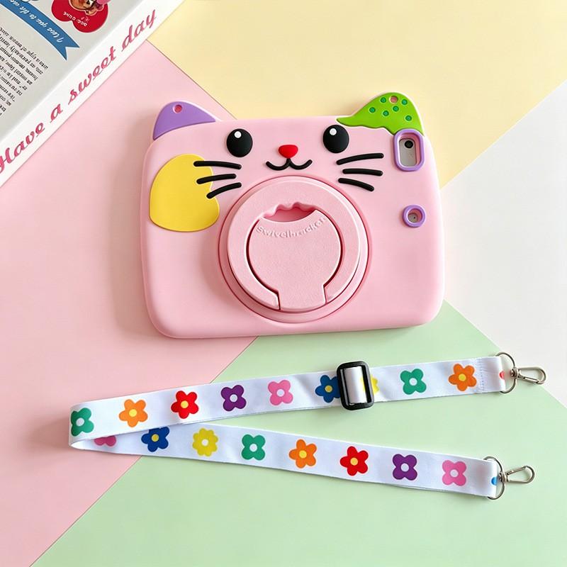 IPad 10 Case Pro 11 Inch Cover Air 4/5/6/7 9.7 10.2 Cute Cartoon Cat Soft Silicone Shockproof