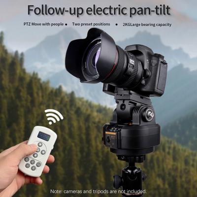 ZIFON YT2000 Motorized Pan Tilt Head Electric PTZ Ball Head Object Tracking Holder Panoramic Tripod Head 4.4ibs Load