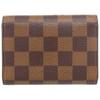 Used AUTHENTIC LOUIS VUITTON N64423 Damier Portomone Rosary coin purse Rose valerine