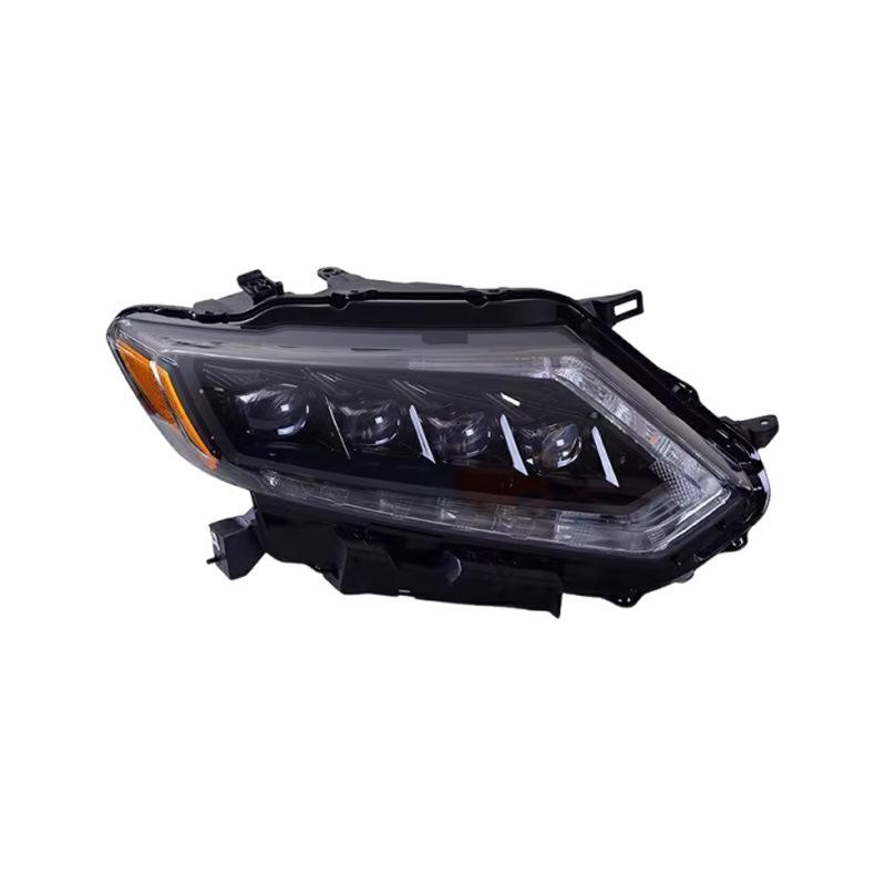 LED Headlight Assembly for 14-16 Nissan X-Trail: Crystal Lens DRLs & Flowing Turn Signals