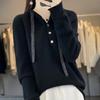 Women's Cashmere Sweater Qinghe Cashmere 30% Cashmere 70% Wool Women's Autumn and Winter Cashmere Pullover Soft and Warm