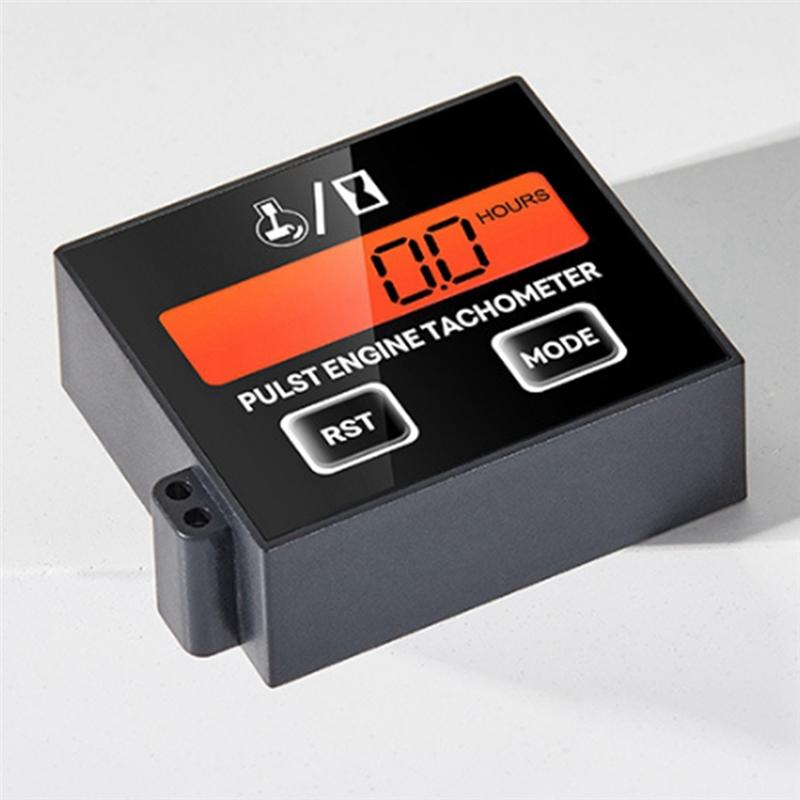 Tachometer Hour Meter Backlight Display RPM Digital Display Battery Replaceable Handheld Induction Chaaw Lawnmover