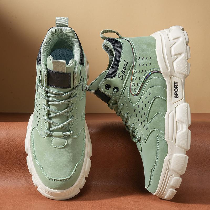 2025 Winter Men's Shoes Outdoor Casual High-top Shoes Men's Daily Platform Shoes Men's Warm Boots