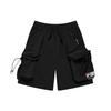Sports Woven Solid Color Five-Point Shorts Men Shorts Deep-Black T11M224802F-BK
