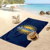 Asciugamano da Spiaggia Stampato Squadra Nazionale Argentina Asciugamano Morbido Asciugatura Rapida Coperta da Spiaggia Rettangolare Grande Portatile per Viaggi Piscina