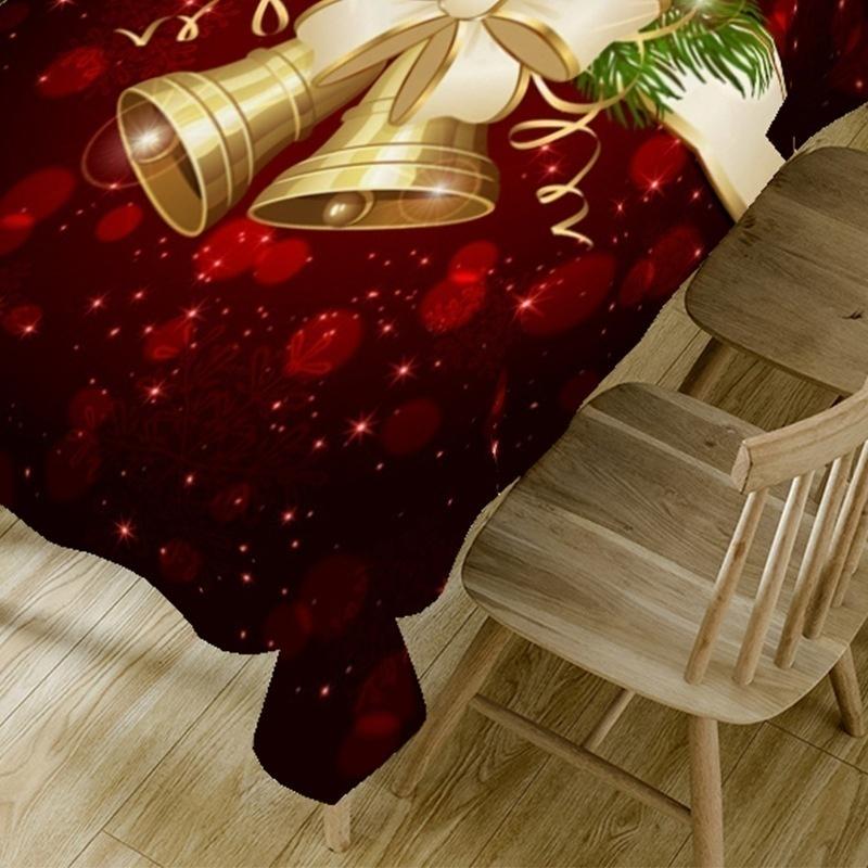 3D Printed Christmas Tablecloth Rectangular for Party Home Picnic Table Cloth