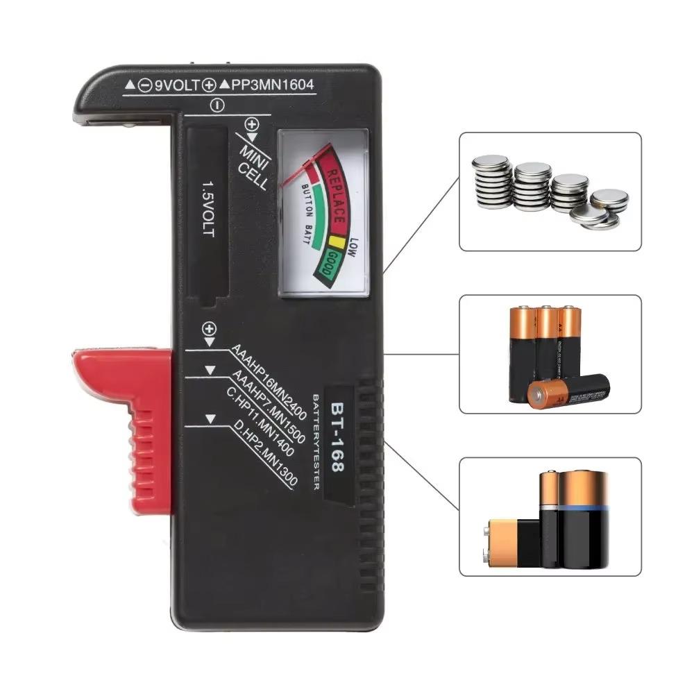 Universal BT168 Digital Battery Tester Volt Checker for AA AAA 9V Button Multiple Size Battery Tester Voltage Meter Tools BT-168