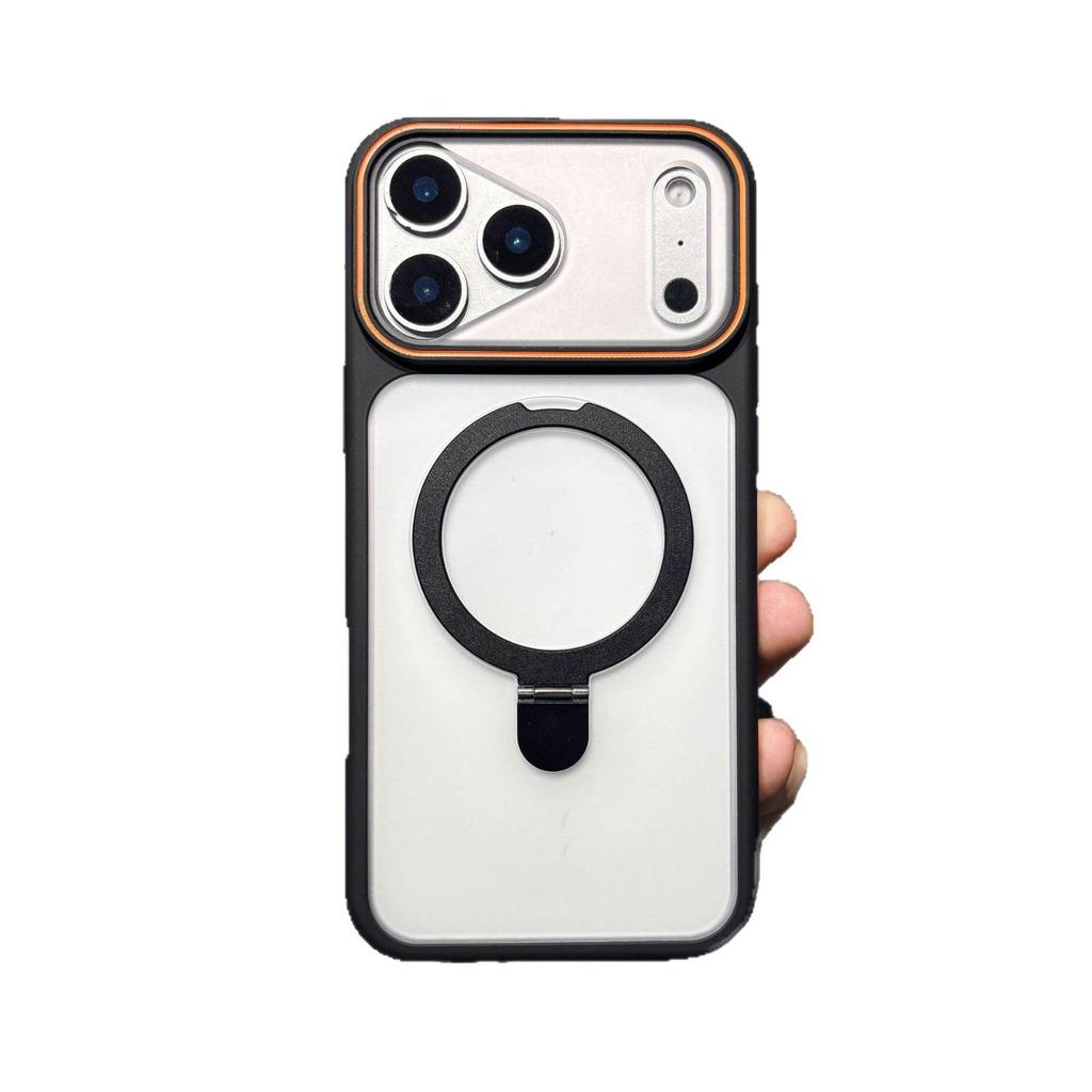 iPhone 17 Pro Max Magnetic Stand Case, Skin-Feel Matte, Drop-Proof Protective Cover for iPhone 13-16