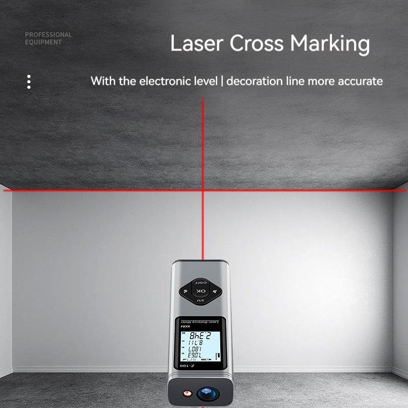 Mini Laser Rangefinder Digital Tape Measure Building Measure Ruler Rangefinder Tool Infrared Laser Rangefinder Cross Marking
