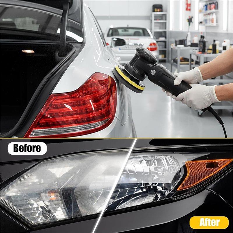 ABWR-For Wood Metal Polishing Sanding Discs Kit- 54 PCS 5 Inch Sandpapers With Foam Backing Pad, 400 To 5000 Grits, Wet Dry Incl