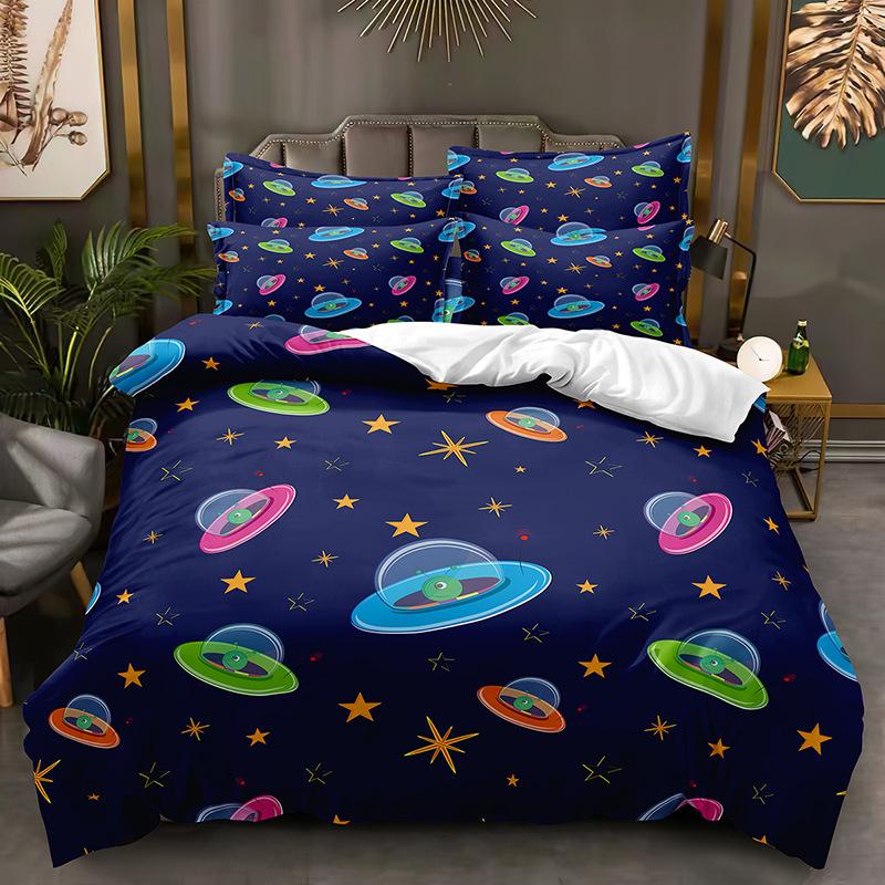Fashion Technology Printing, 3D Digital Printing, Bedding, Duvet Covers, Pillowcases, Three-piece Sets