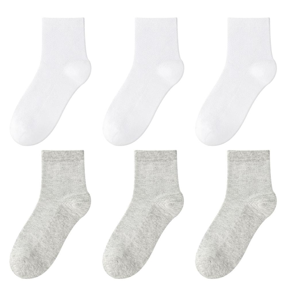 Children's Pure Cotton Mesh Boneless Summer Thin Ankle Socks OEKO-TEX Certified Safe for Kids Boys and Girls for School and Home