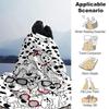 Dalmatian Dogs Sunglasses Blanket Soft Throw Blanket For Home Bedroom Bed Sofa Travel Office Solid Christmas Blanket
