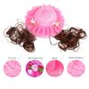 Dog Hats Cute Funny Clothes With Wig Breathable Hats For Cats For Pet Puppy Birthday Party Halloween Winter Sun Beach