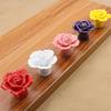 1PC Single Hole Handle Cartoon Cabinet Handles Modern Cupboard Pulls Minimalist Flower Rose Drawer Knobs Fashion