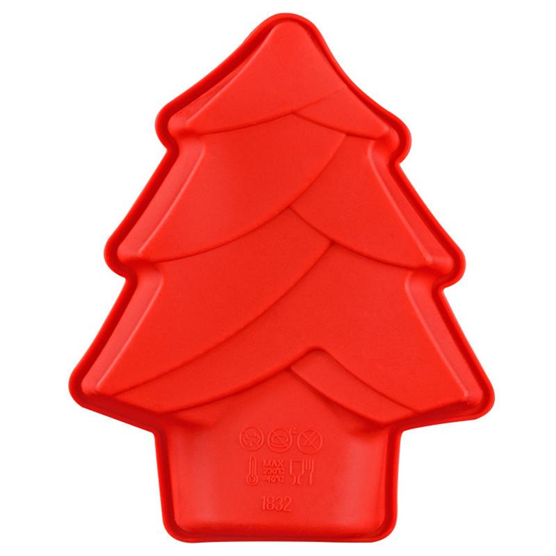 1Pc Small Silicone Mould Christmas Tree Santa Claus Snowflakes Baking Cake Molds Xmas Party Decoration