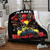 Custom Name "Spider-Man: City Hero" Blanket for Couch & Bed, Plush Cozy Fuzzy Blanket Super Soft & Warm Blankets for Fall and Winter. 0908170