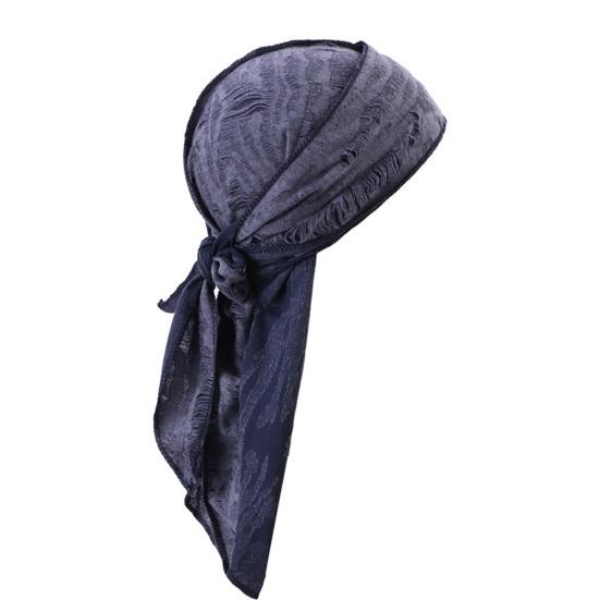 Cappello Pirata Traspirante, Fascia per la Testa Vintage con Strappi e Nastro Regolabile, Cappello Bandana in Tessuto Lavato Stile Streetwear per Uomini Donne