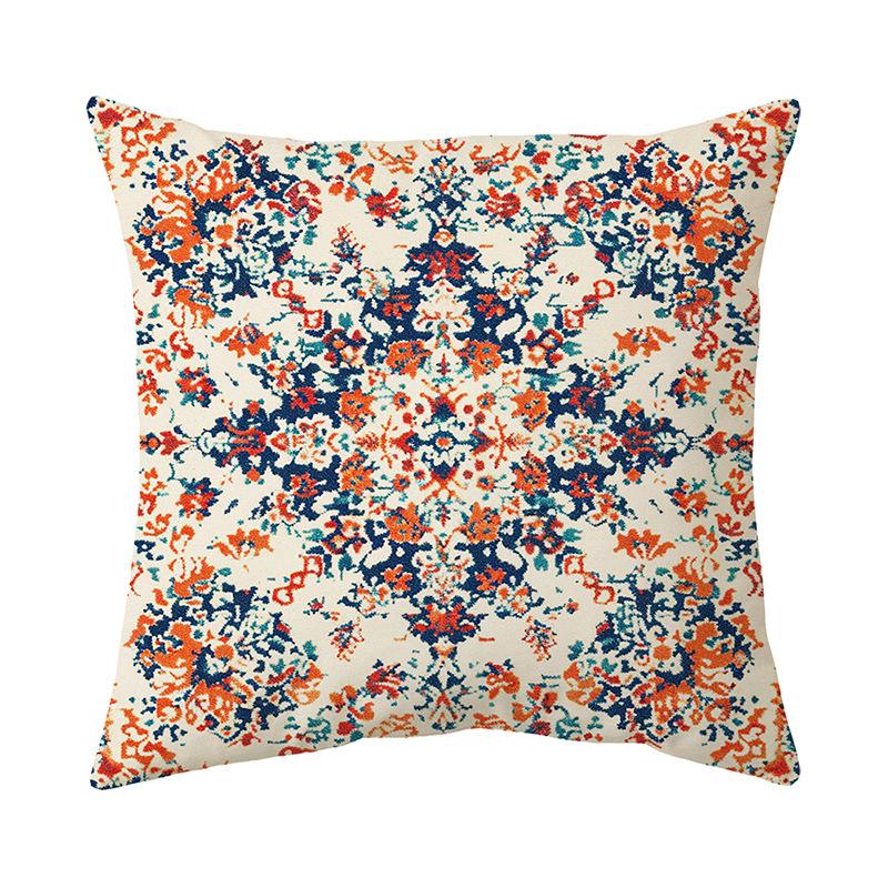 Potah na polštář Tištěný potah na polštář na pohovku Krátký plyšový potah na polštář