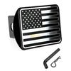 R2LC Car Plug Cover Hook Dust Plug Square Mouth Protective Cover for 2 Inch Receivers Towing Hitch Rubber Covers