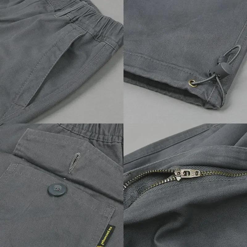 Men's Spring Loose Straight Sports Casual Trousers - Durable Outdoor Wear-Resistant Overalls