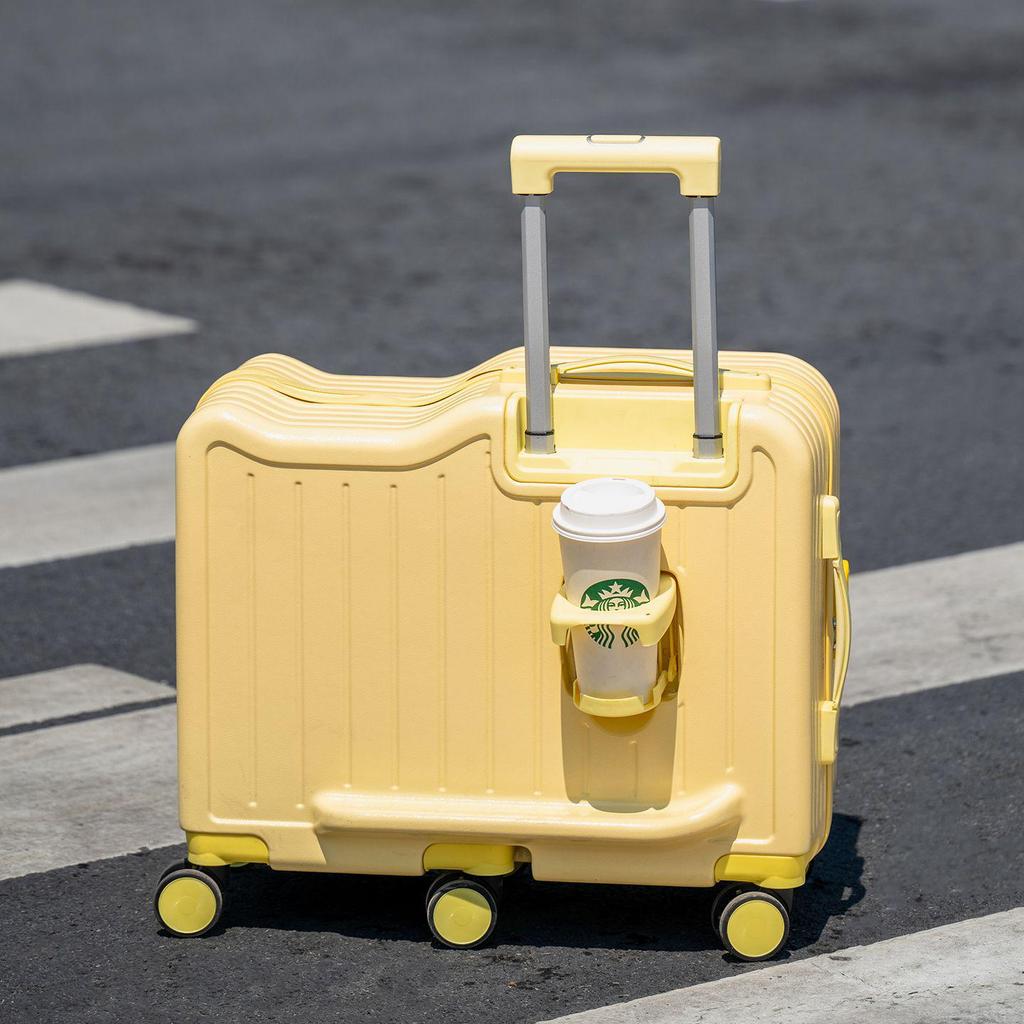 Children's Ride-On Suitcase with Universal Wheels & Combination Lock - 20 Inch