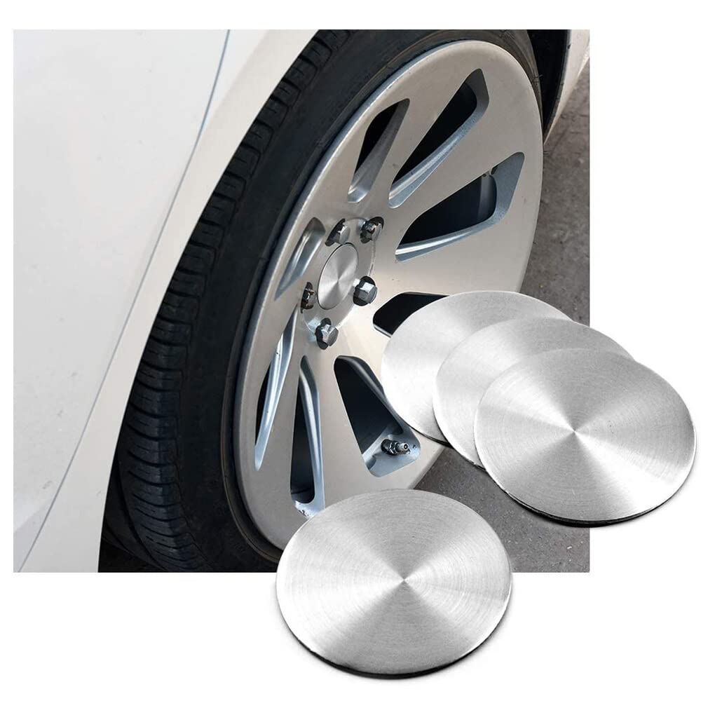 Generic Wheel Center Hub Cap Decal Sticker Plating Magnet Sticker 4pcs