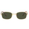 Ray Ban Green Rectangular Unisex Sunglasses Rb3690 001 31 54