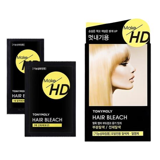 

TONYMOLY Make HD Hair Bleach Kit 40g (Powder 10g + Developer 30ml) – Professional Hair Lightening System