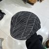 South Korea's Early Spring New Niche Design Striped Denim Forward Hat Women's Washed Retro Beret