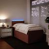 Pink Box Spring Bed with Mattress 100 x 200 cm Velvet