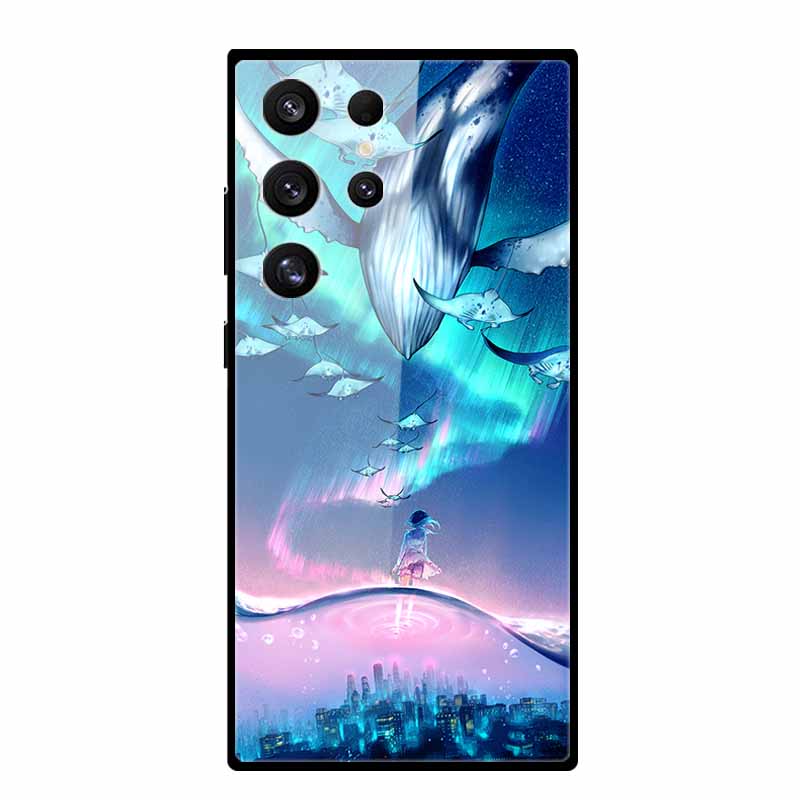 For Samsung Galaxy S25 Ultra Case S25Plus Luxury Tempered Glass Hard Back Cover for Galaxy S24Ultra 5G Phone Cases Fundas S 25