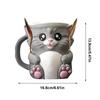 Cat Ice Pint Cup Holder Reusable Cat Ice Cream Pint Holder 3D Printed Dessert Cup Sleeves With Spoon For Party Birthday